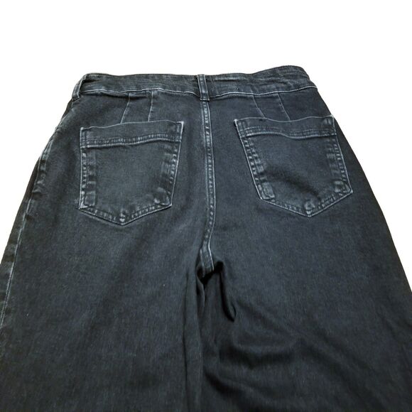 Pilcro Jeans Women's Size 28 The Skipper Black Wide Leg Stretch Denim (28x25.5) - Picture 4 of 6